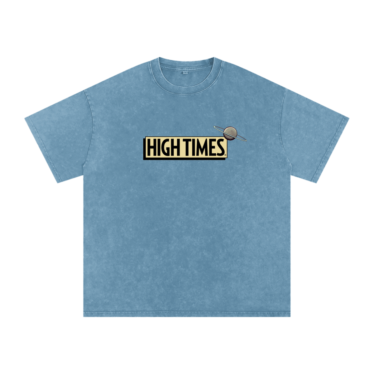 High Times Logo Snow-Washed Oversized Tee
