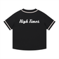 High Times Vintage Flight Baseball Jersey (Black & Red)