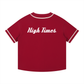 High Times Vintage Flight Baseball Jersey (Black & Red)