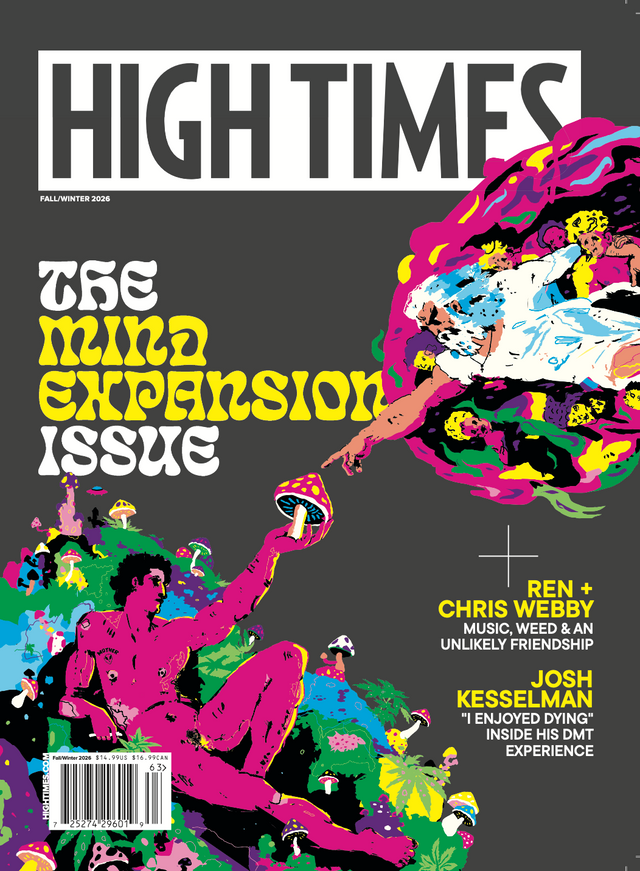 High Times Q3 2026 Issue cover — The Mind Expansion Issue, Fall/Winter 2026