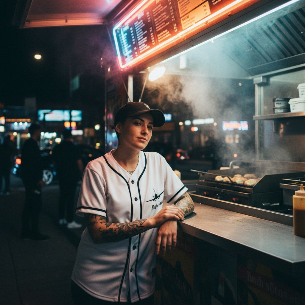 High Times Vintage Flight Baseball Jersey (White)