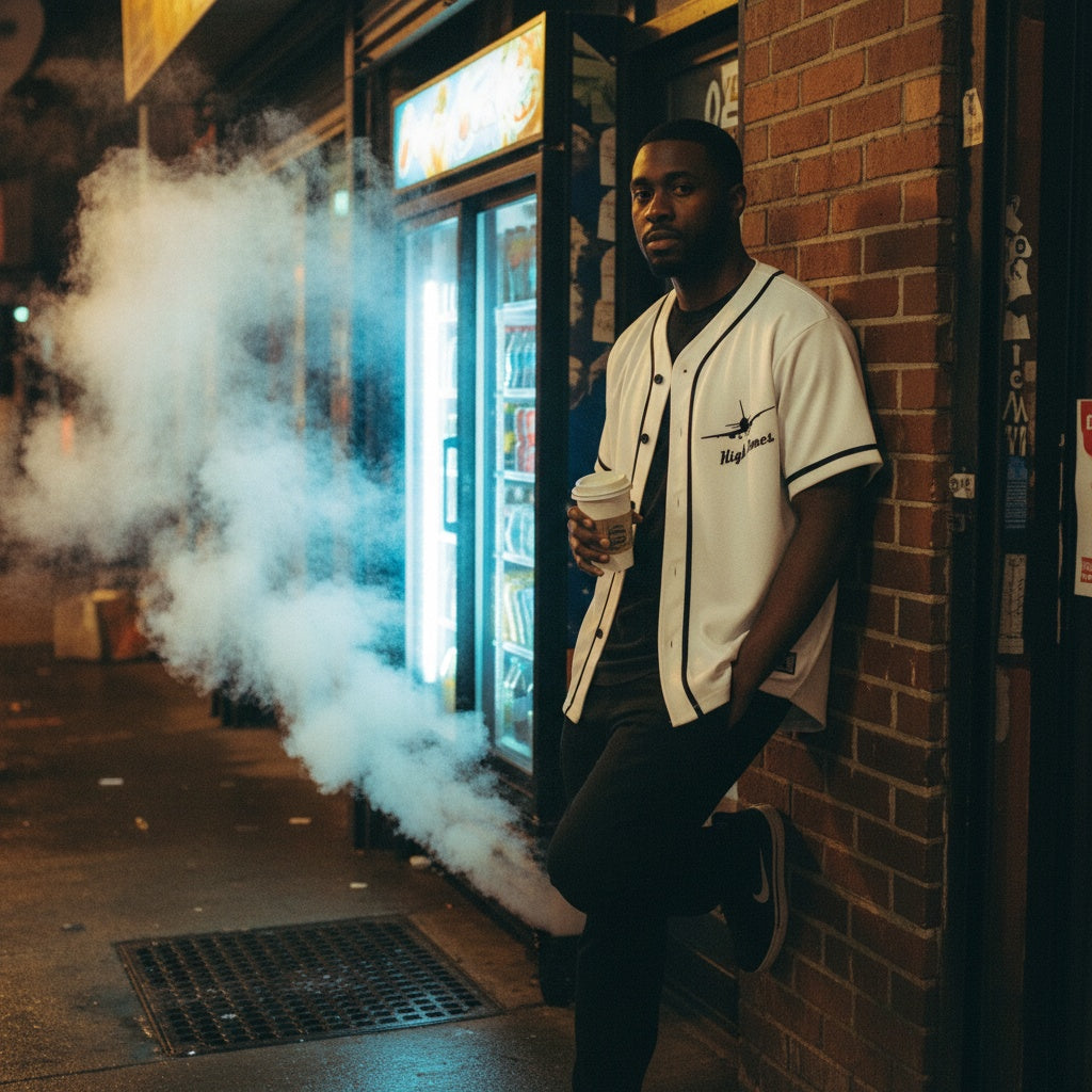 High Times Vintage Flight Baseball Jersey (White)