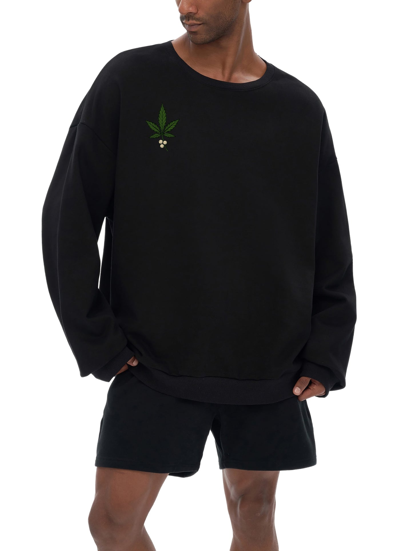 High Times Toke w/ Santa Drop Shoulder Sweatshirt