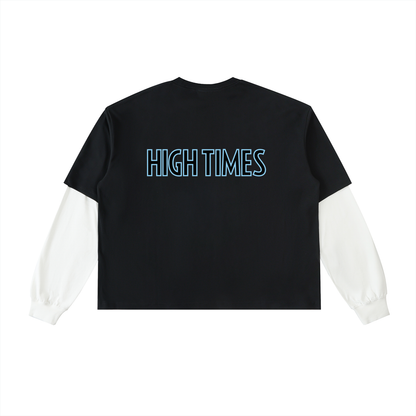 High Times Outline Layered Long-Sleeve Tee