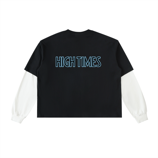 High Times Outline Layered Long-Sleeve Tee